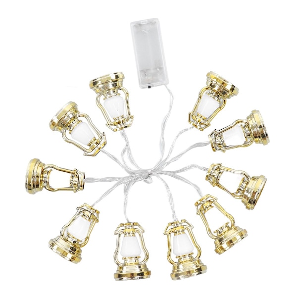 Lys Kerosene Lampe Form Guld Ramadan Dekorative KLB