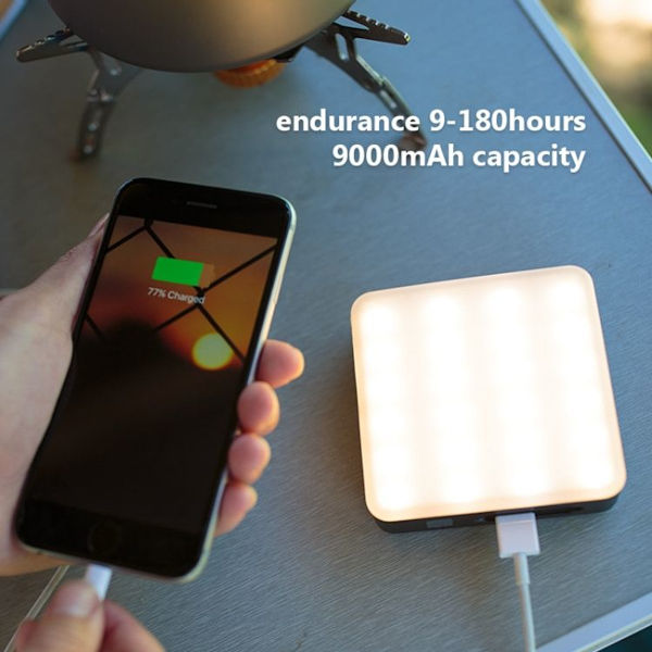 Naturehike NH18Y001-A Utendørs Camp Lights Sterkt Lys Oppladbart LED Hengelys
