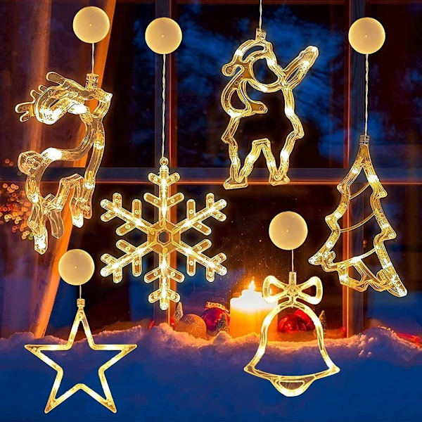 LED gardinlys sugekopp - Juledekorasjon KLB