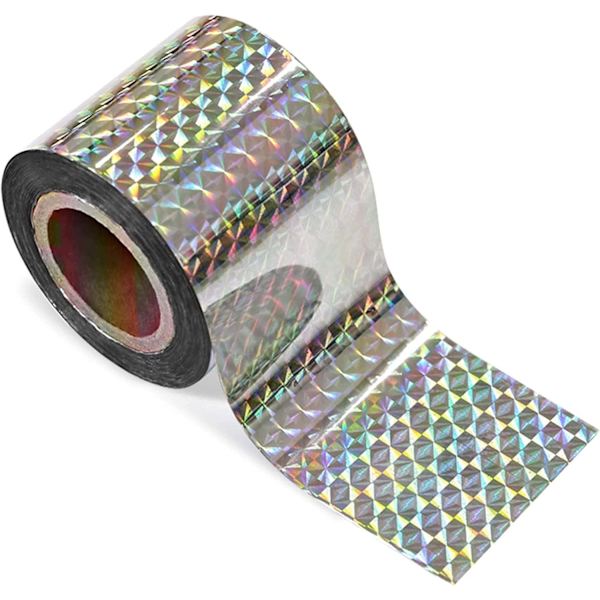 Repellent Strip 110M Anti Pigeon Bird Scarer Dubbelsidig Anti Birds Shiny Holographic Bird Repellent Strip för att skrämma fåglar Ef