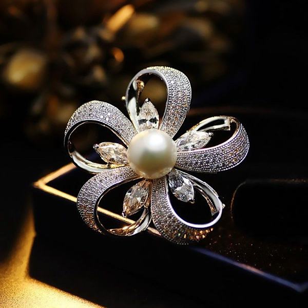 Rhinestone brocher til kvinder - Krystalnåle, knapper og pins