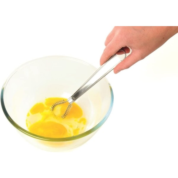 20cm Ægpisker, Håndmixer, Rustfrit Stål Ægpisker, Mælkeskummer, Rotationsomrører til Piskning, Piskning, Omrøring