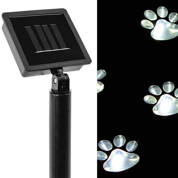 Solcelled LED-lys (4 stk.) Havebelysning Klolys til sti, plæne, gård, KLB