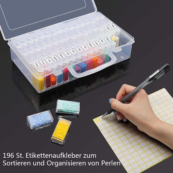 Oppbevaringsboks for diamantmaling