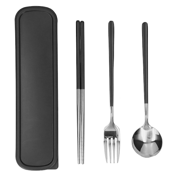3 stk/sett rustfritt stål farge bestikksett spisepinner KLB