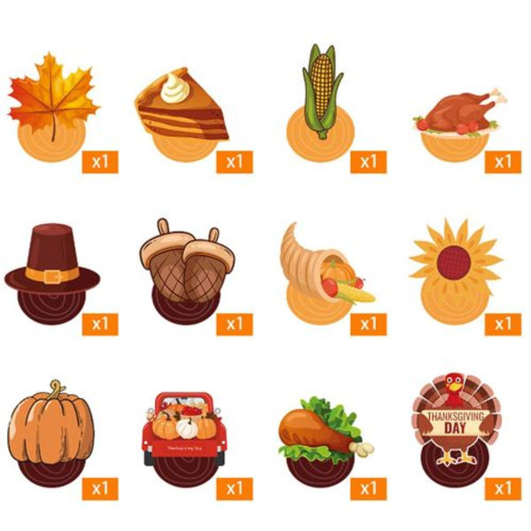 24 stk. Thanksgiving hængende loftsvirvlende vedhæng til ophængning