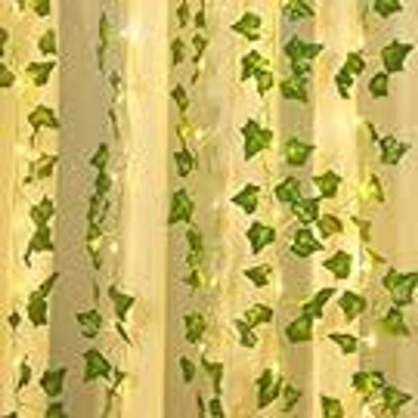 Kunstig Ivy 2stk 2m Lang Kunstig Blad Strenglys KLB