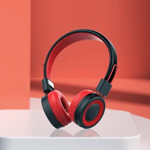 Bluetooth-hörlurar för barn. Barnens headset med svart