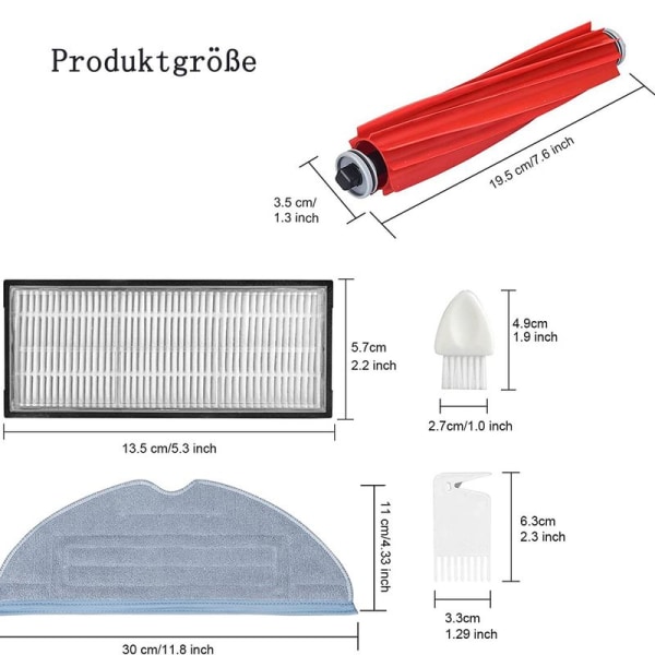 Ersättningsdukar original för Roborock S7 S7 Plus S7 MaxV S7 MaxV Ultra