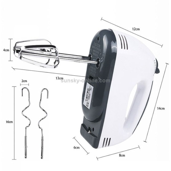 KN007364 100 W husholdnings elektrisk piskeris med 7 hastighedsniveauer og ve