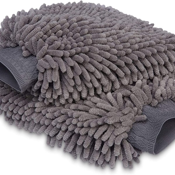 Deluxe Mikrofiber Biltvätt Vante 2-pack