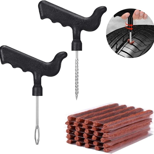 32-delad däckreparationssats, Pro Tools Plus självvulkaniserande slanglösa borrar,