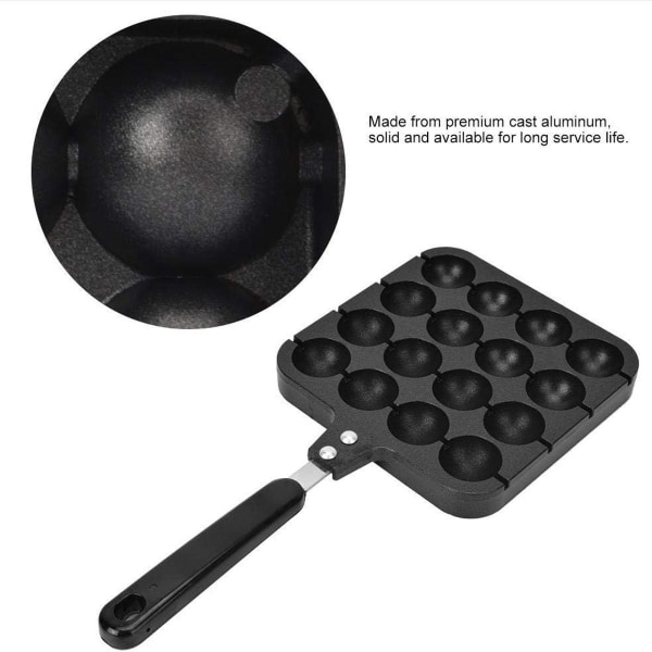 16L cher Takoyaki Grill Pan Plate Tarttumaton Kypsennys Mold KLB