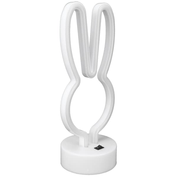 Kaninformet LED Neon Lys Farverig Sengelampe til KLB