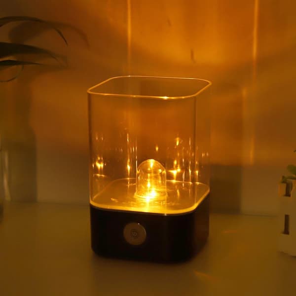 Naturlig Himalaya Salt Rock Light Touch Dimmer Switch USB KLB