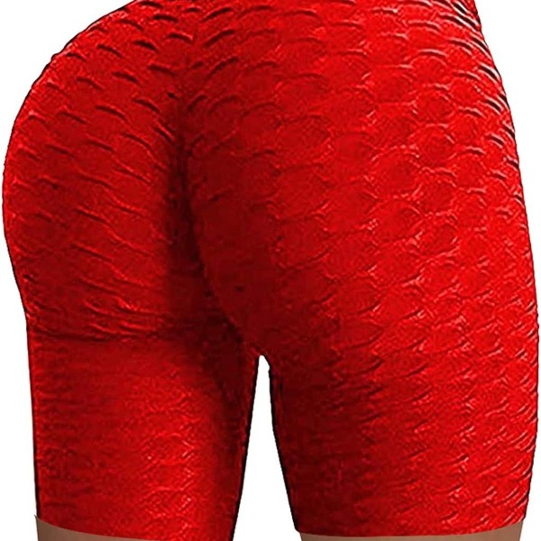 Berømte Leggings, Kvinder Butt Lifting Yoga Bukser Høj 08 Rød KLB