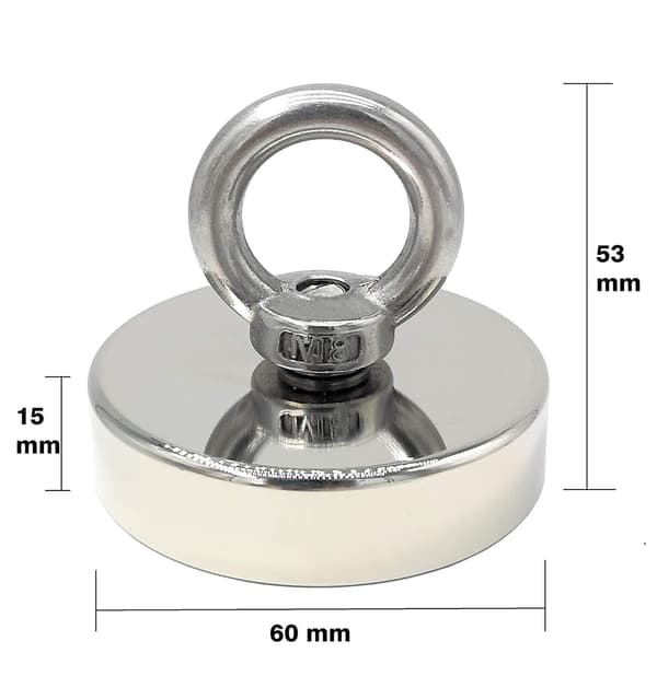 Superstarka runda räddningsmagneter neodym magnetiska krokar
