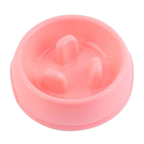Kattefoder Skål Anti-Choking Langsom Mad Skål Pink L KLB