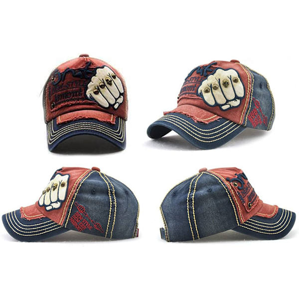Unisex Vintage Ulkoilupala Baseball-lippis Urheilulippis Snapback Trucker-lippis-