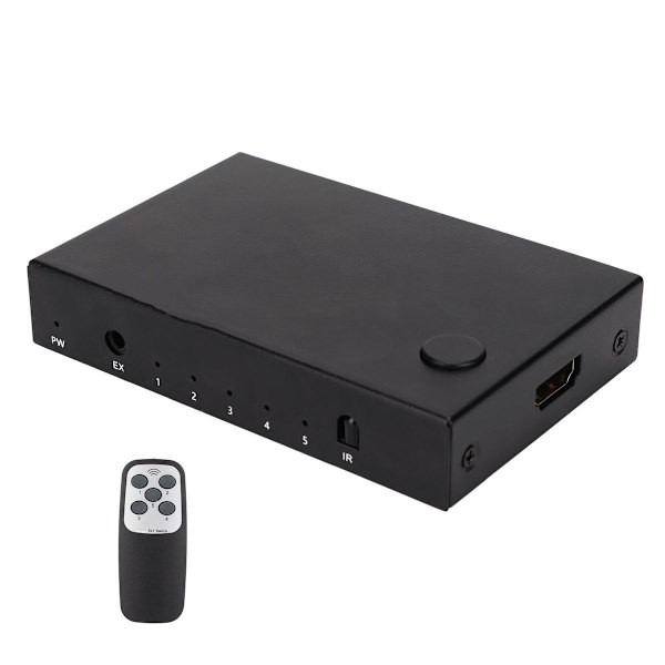 18 Gbit/s HD Multimedia Interface 2.0 5x1 Switcher 5 i 1 ut KLB