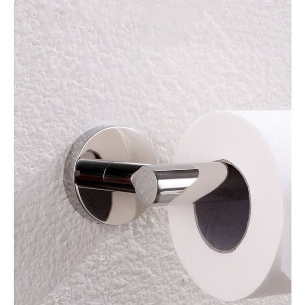 Toalettpapirholder i rustfritt stål (svart).