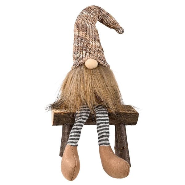 Juldekorationer Plysch Tomte Jul Fylld Docka Grå KLB