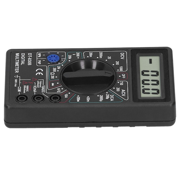 DT830B Multimeter Bærbar Digital Elektronisk LCD Voltmeter KLB