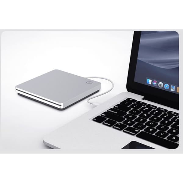 Extern CD DVD-enhet USB 3.0 Milfech Bärbar Slim CD/DVD-RW-brännare med typ