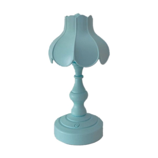 Retro bordlampe med lotusbladdesign, perfekt for jenters soverom KLB
