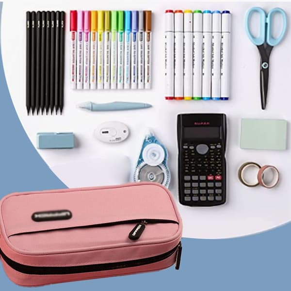 Pen Bag Simple Primary School Secondary School Pink KLB