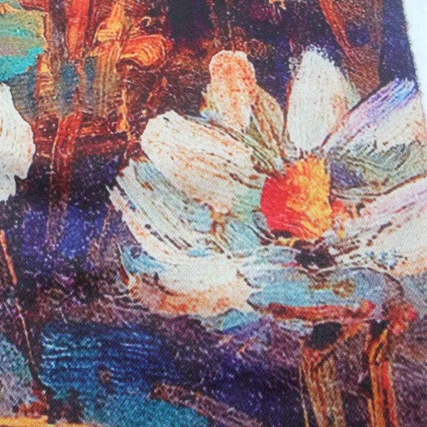Kvinners Kasjmirskjerf Elegant Stor Vinter Varm Lotus i Solnedgang