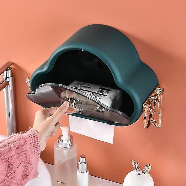 Veggmontert tørkepapirholder, selvklebende
