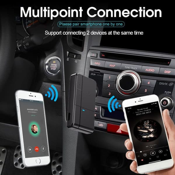 Bluetooth V5.0 -vastaanotin, langaton Aux Bluetooth -sovitin, kannettava KLB