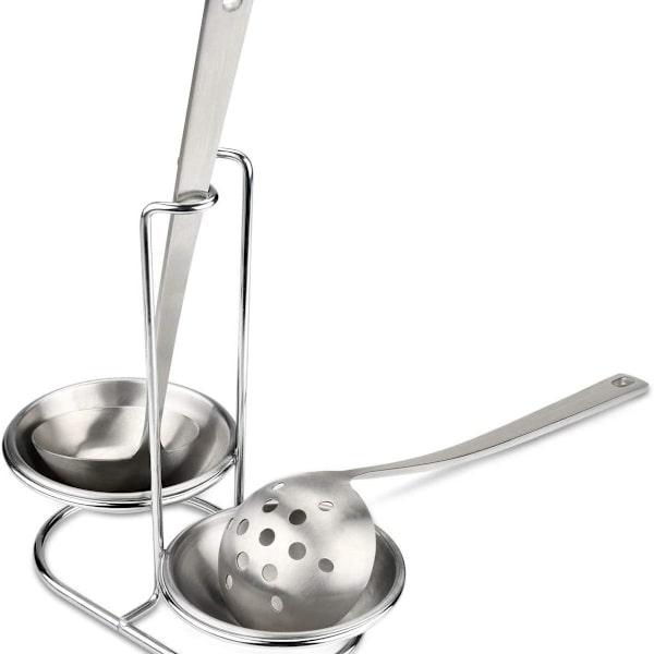304 rustfrit stål dobbelt skeholder, lodret ske