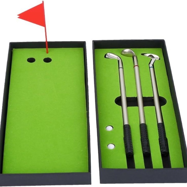 VGEBY Golfpen Golfboldsæt, Mini Desktop Golfboldpen Gave Golfpenne KLB