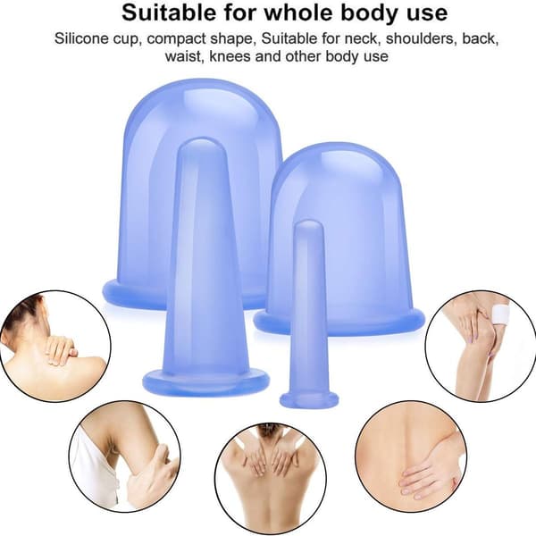 HBselect Silikon Koppingterapi Sett Cellulittfjerner Massasjeapparat med KLB