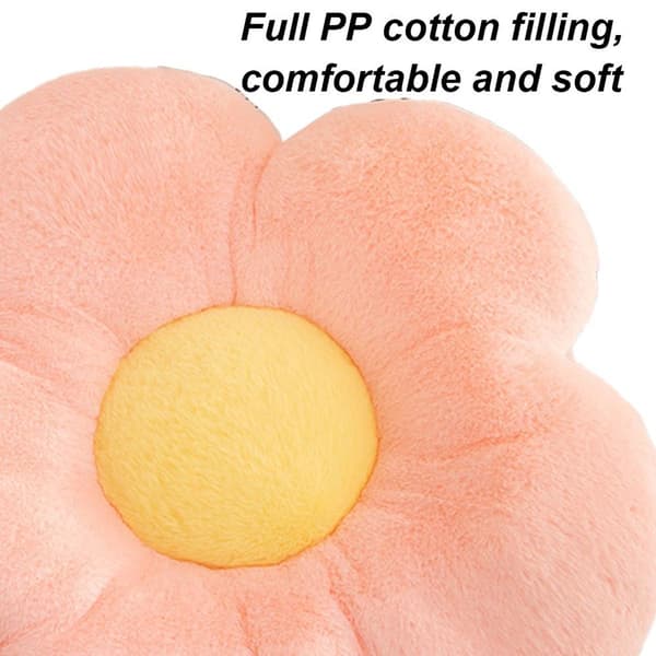 Blomsterkudde, blomformad kudde, kudde, rosa kudde