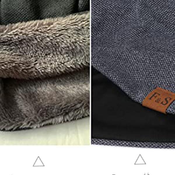 Joomouney Beanie Hat Mænd Kvinder Varm Plys Efterår Vinter Hat Slouch Hatte Blød