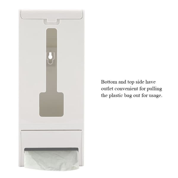 Väggmonterad plastpåsdispenser för sopsäckar KLB