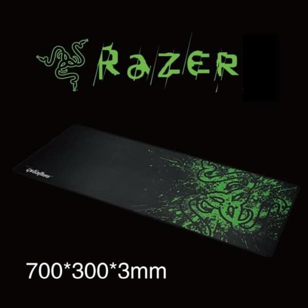 Musematte spillmusematte 700mm x 300mm x 3mm sklisikker gummibase svart