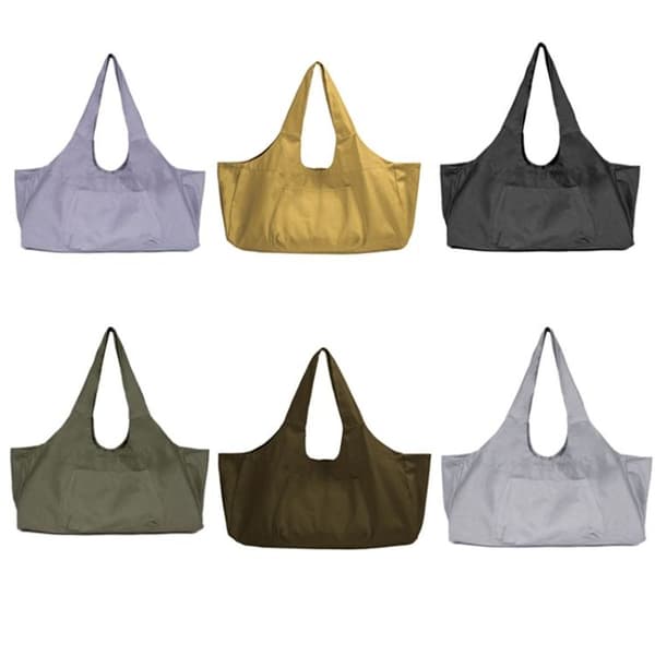 Pustemateriale lerretsyogabag Reiseveske for treningstøy (grå)