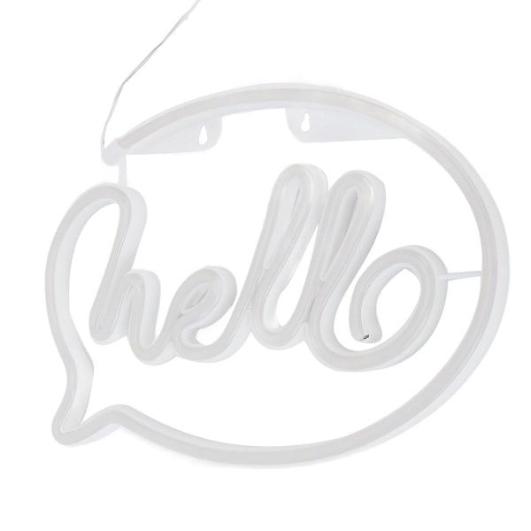 Neon Lys, USB-drevet, Batteridrevet, Hello LED Neon Skilt KLB