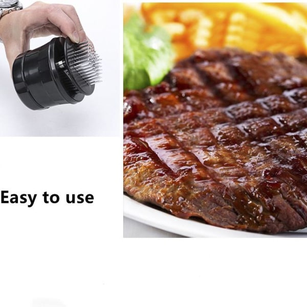 Köttmörare köttmörare, 56 blad i rostfritt stål, ultraskarp biff,