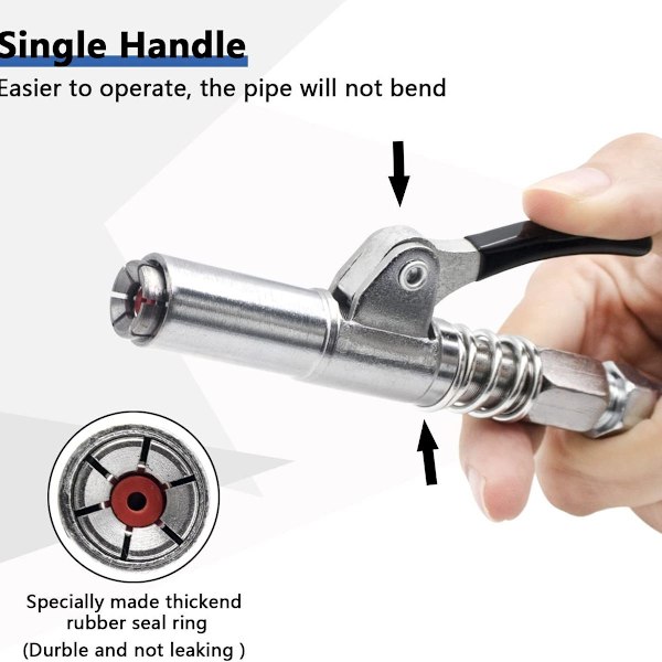 Slangkoppling för smörjpistol, G-koppling Original slangkoppling för smörjpistol, Easy Squeeze, högtryck