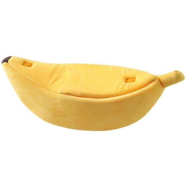 Kreativ bananformad hundgrotta, varm L KLB