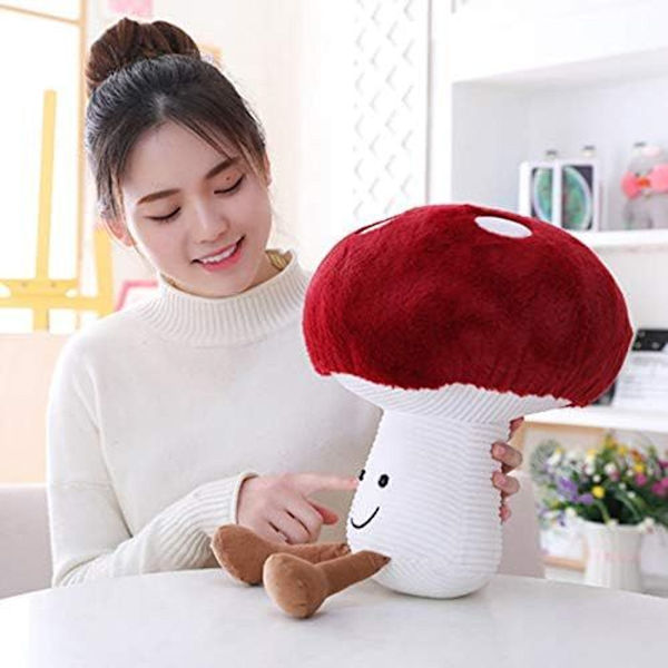 Søt sopp plysj Kawaii smil dukke sopp plysj utstoppet dyr pute KLB