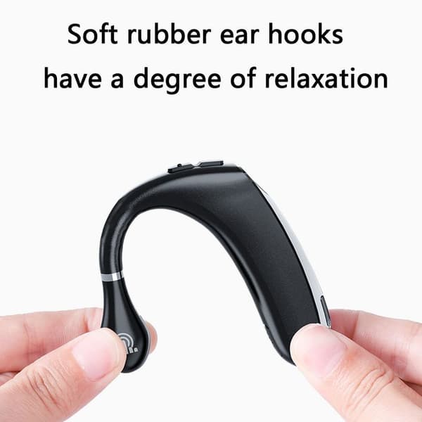 Bluetooth-øretelefoner Trådløs Monaural Business Headset Sort