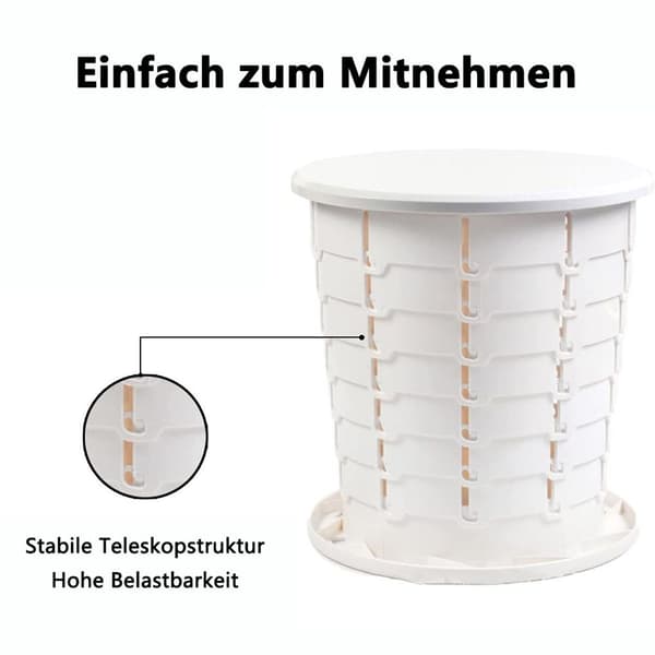 Campingtoalett, multifunktionell campingtoalett, hopfällbar torrtoalett,