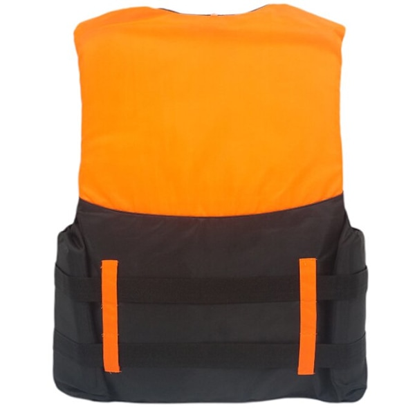 Redningsvest, flytevest, svømmevest, egnet for fiske, seiling, surfing, roing, kajakkpadling, vannsport, oransje XXXL KLB