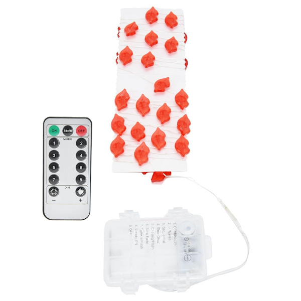 Leppelys 30 LED-strenglys 3 meter kobbertrådslys for KLB